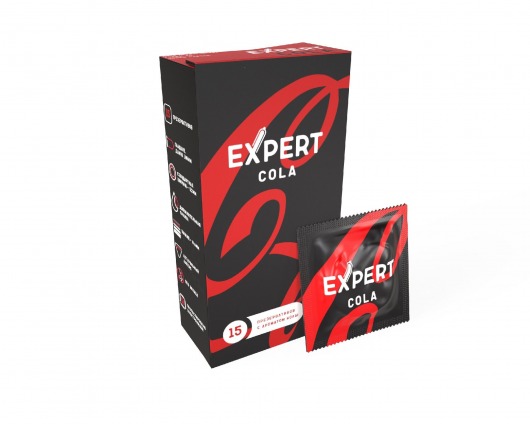 Презервативы с ароматом колы Expert Cola - 15 шт. - Expert - купить с доставкой в Брянске