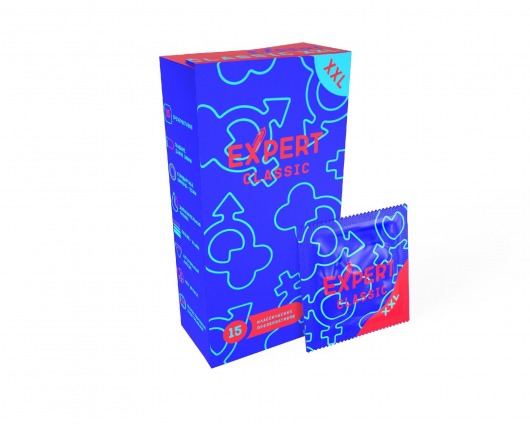 Презервативы увеличенного размера Expert Classic XXL - 15 шт. - Expert - купить с доставкой в Брянске