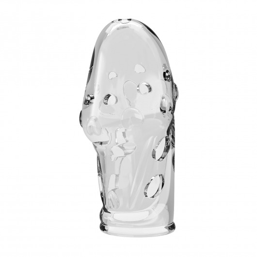 Прозрачная насадка на пенис Booker - 8 см. - Baile - в Брянске купить с доставкой