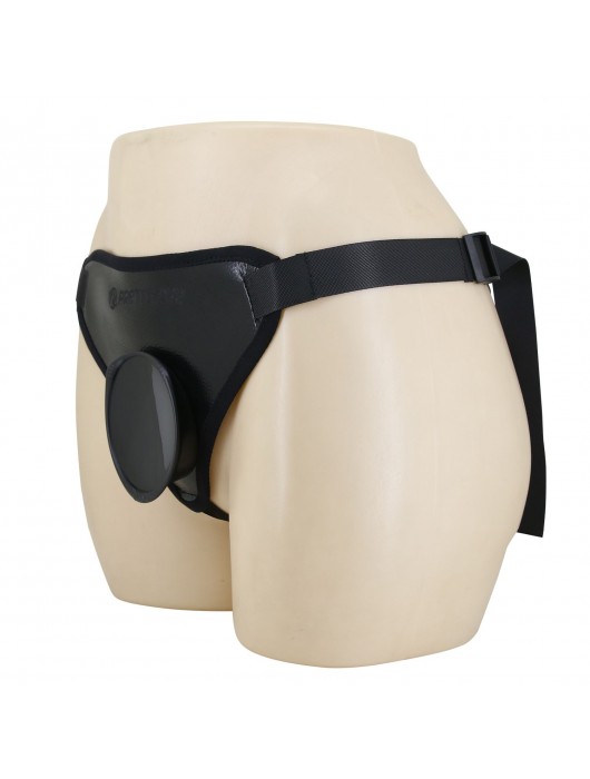 Черные трусики харнесс с платформой Caludio I - Baile - купить с доставкой в Брянске