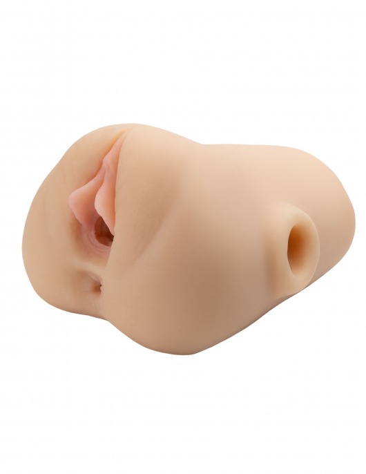 Телесный мастурбатор с вибрацией Double Pounder Vibrating Squeeze Stroker - Pipedream - в Брянске купить с доставкой