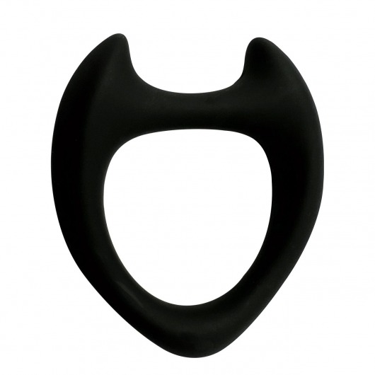 Черное эрекционное кольцо с рожками Wooomy Toro M - Adrien Lastic - в Брянске купить с доставкой