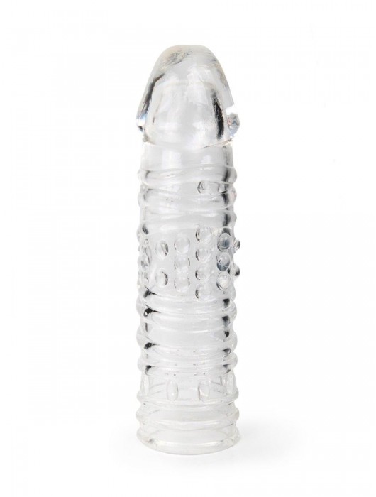 Прозрачная закрытая насадка на пенис - 17 см. - Sex Expert - в Брянске купить с доставкой