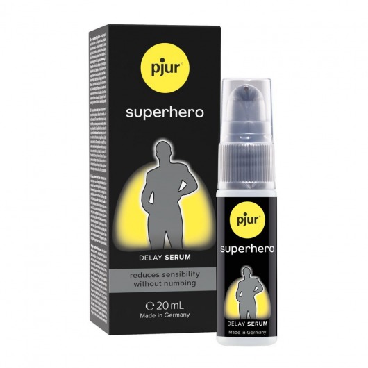 Пролонгатор-сыворотка pjur Superhero Delay Serum - 20 мл. - Pjur - купить с доставкой в Брянске