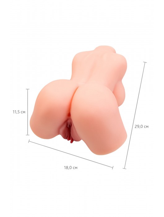 Реалистичный мастурбатор в форме женского тела с 2 любовными входами - No Name - в Брянске купить с доставкой