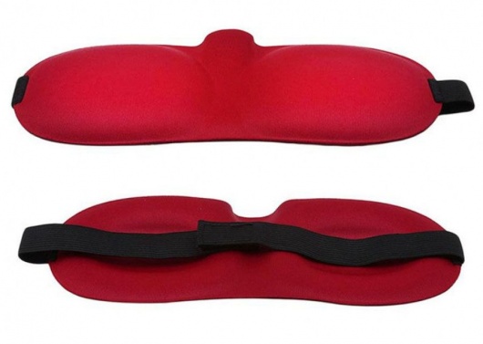 Красная глухая маска на резинке - Sitabella - купить с доставкой в Брянске