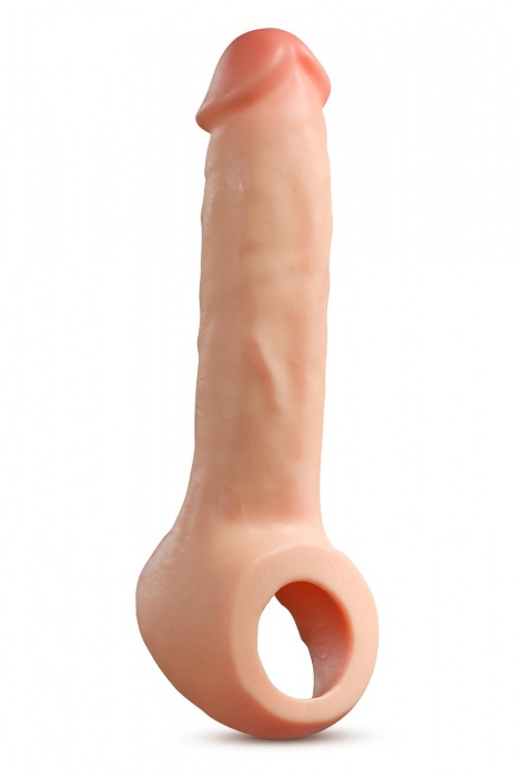Телесная насадка-удлинитель Thrive 8.75 Inch Realistic Penis Extender Sleeve - 22,2 см. - Blush Novelties - в Брянске купить с доставкой
