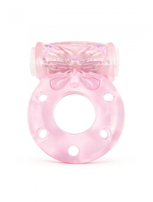 Розовое эрекционное виброкольцо с бабочкой - 1137 - в Брянске купить с доставкой