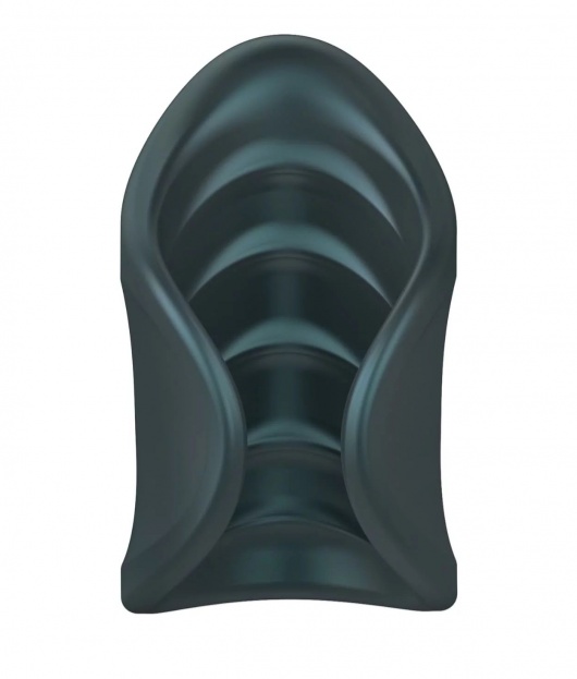 Серый сквозной мастурбатор с вибрацией Manwan Starter - Manwan - в Брянске купить с доставкой