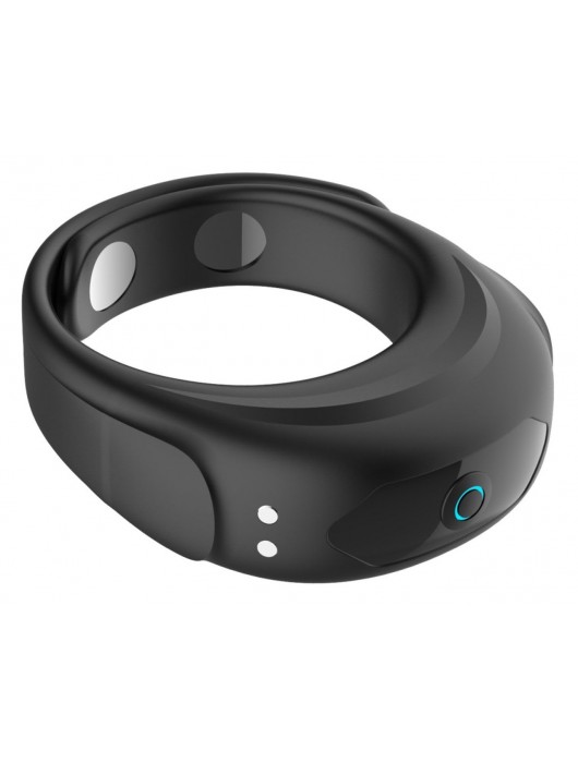 Черное эрекционное виброкольцо на ремешках - Boys of Toys - в Брянске купить с доставкой