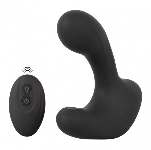 Черная анальная вибропробка с функцией расширения RC Butt Plug with 3 functions - Orion - в Брянске купить с доставкой
