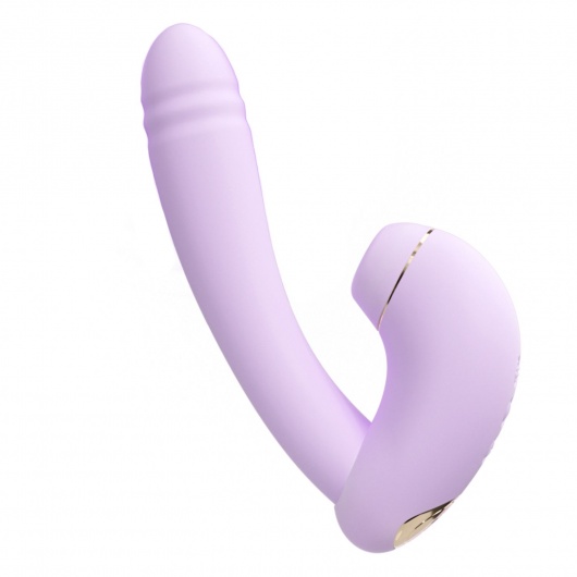 Сиреневый вибратор с возвратно-поступательными движениями и нагревом Minaka - BeYourLover