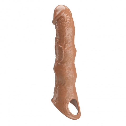 Карамельный фаллоудлинитель с 3 вставками - 28 см. - Baile - в Брянске купить с доставкой