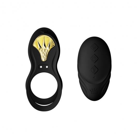 Черное эрекционное виброкольцо Bayek с пультом ДУ - Zalo - в Брянске купить с доставкой