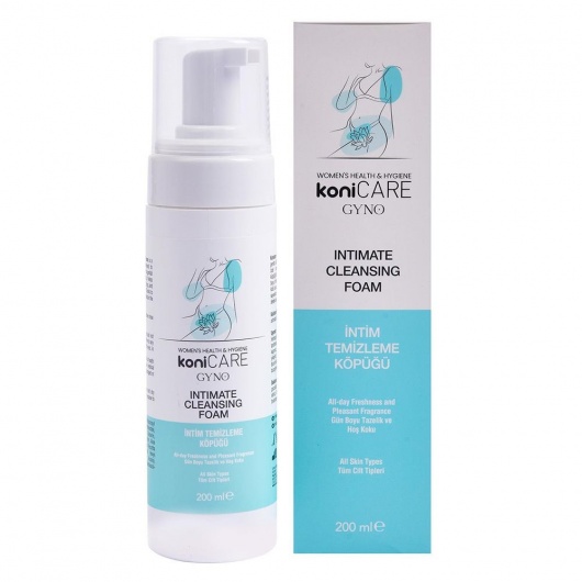 Пенка для интимной гигиены Konicare Gyno Intimate Cleasing Foam - 200 мл. - JoyDrops - купить с доставкой в Брянске