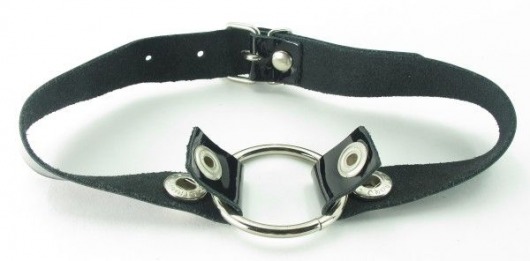 Кляп с кольцом и лаковым ремешком - БДСМ Арсенал - купить с доставкой в Брянске