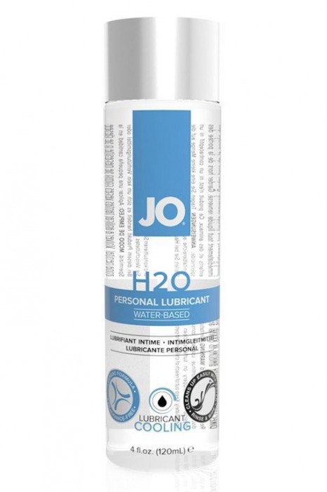 Охлаждающий лубрикант на водной основе JO Personal Lubricant H2O COOLING - 120 мл. - System JO - купить с доставкой в Брянске Охлаждающий лубрикант на водной основе JO Personal Lubricant H2O COOLING - 120 мл. - System JO - купить с доставкой в Брянске