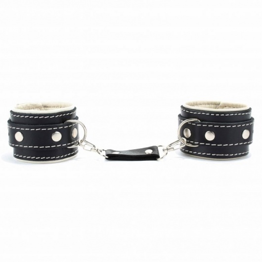 Оковы на ноги со светлым подкладом - БДСМ Арсенал - купить с доставкой в Брянске