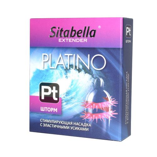 Стимулирующая насадка со спиралью из усиков Platino  Шторм - Sitabella - купить с доставкой в Брянске