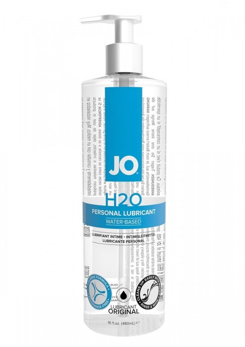 Лубрикант на водной основе JO Personal Lubricant H2O с дозатором - 480 мл. - System JO - купить с доставкой в Брянске