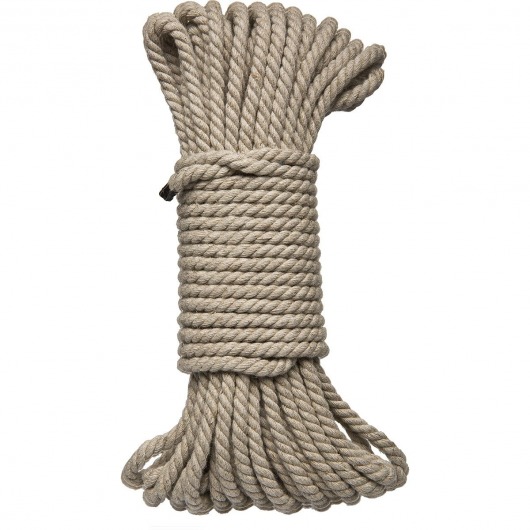 Бондажная пеньковая верёвка Kink Bind   Tie Hemp Bondage Rope 50 Ft - 15 м. - Doc Johnson - купить с доставкой в Брянске