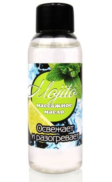 Массажное масло для тела Mojito с ароматом лайма - 50 мл. - Биоритм - купить с доставкой в Брянске