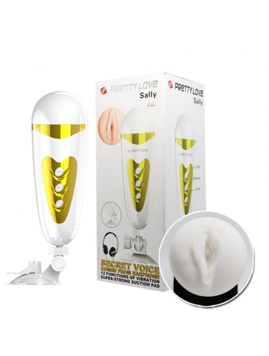 Мега-мастурбатор вагина Sally с вибрацией и голосом - Baile - в Брянске купить с доставкой