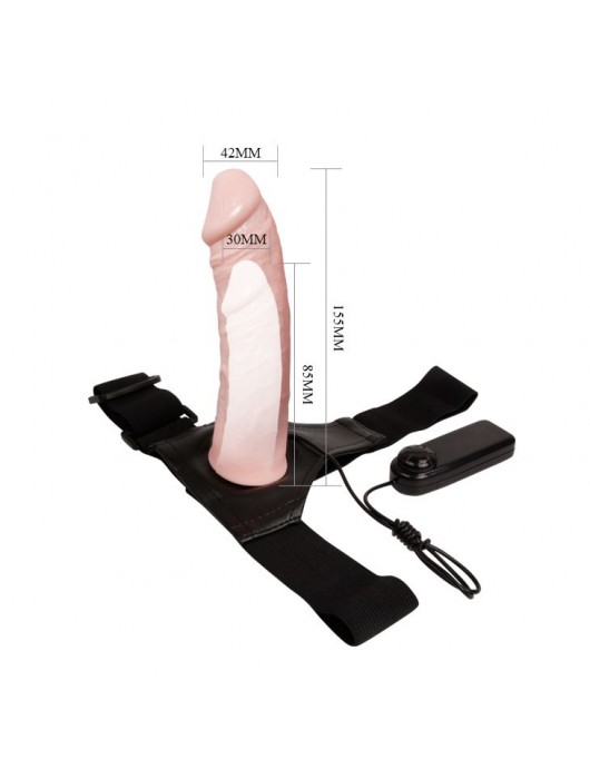 Женский страпон с вибрацией Ultra - 15,5 см. - Baile - купить с доставкой в Брянске