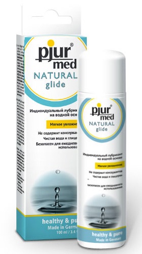 Нейтральный лубрикант на водной основе pjur MED Natural glide - 100 мл. - Pjur - купить с доставкой в Брянске