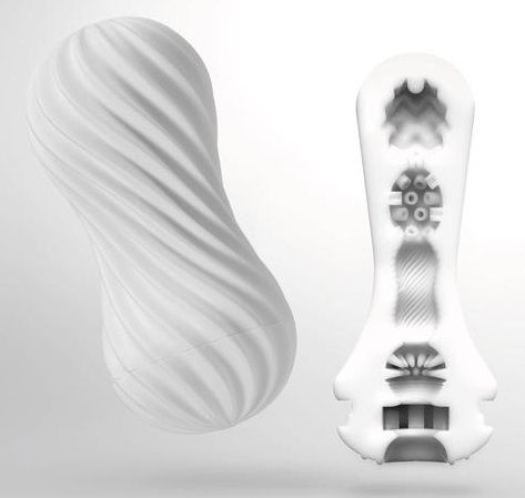 Мастурбатор FLEX Silky White с мягким рельефом - Tenga - в Брянске купить с доставкой