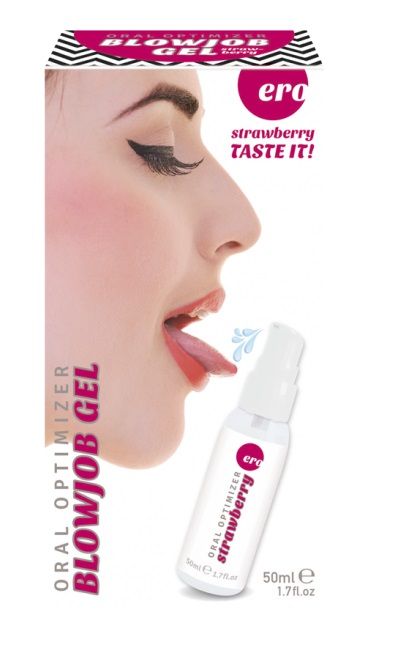 Увлажняющий гель для орального секса с ароматом клубники - 50 мл. - Ero - купить с доставкой в Брянске