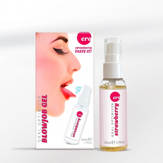 Увлажняющий гель для орального секса с ароматом клубники - 50 мл. - Ero - купить с доставкой в Брянске