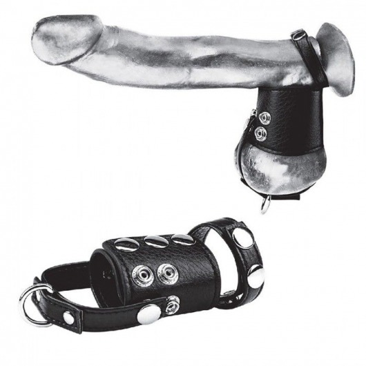 Кольцо на член и мошонку Cock Ring With 2  Ball Stretcher And Optional Weight Ring - BlueLine - в Брянске купить с доставкой