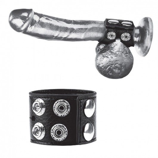 Ремень на член и мошонку 1.5  Cock Ring With Ball Strap - BlueLine - купить с доставкой в Брянске