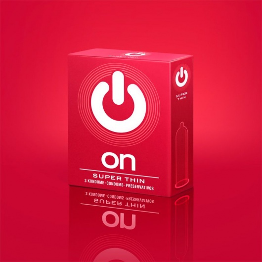 Супертонкие презервативы ON) Super Thin - 3 шт. - ON) - купить с доставкой в Брянске