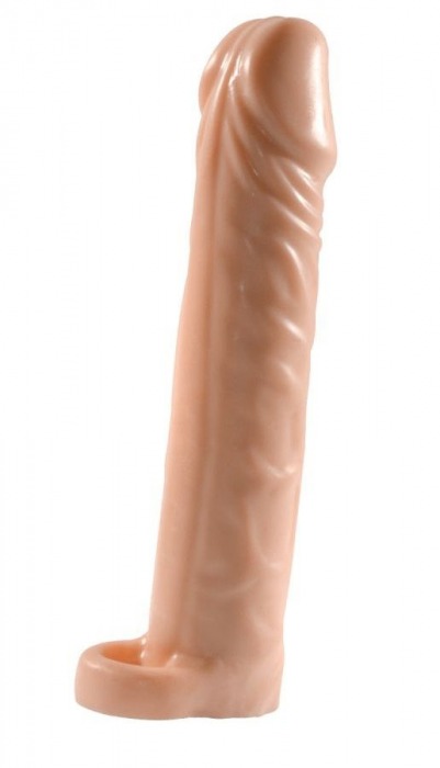 Телесная насадка-удлинитель Extension sleeve с подхватом - 17 см. - Sitabella - в Брянске купить с доставкой