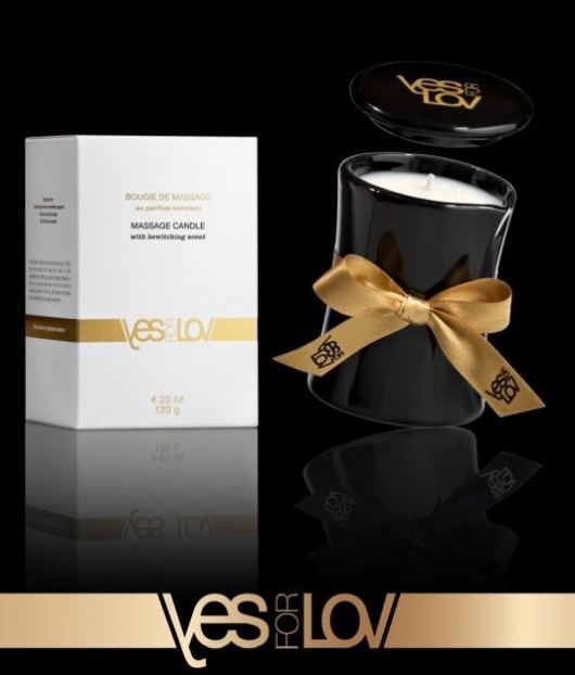 Массажная аромасвеча BEWITCHING MASSAGE CANDLE - 120 мл. - YESforLOV - купить с доставкой в Брянске