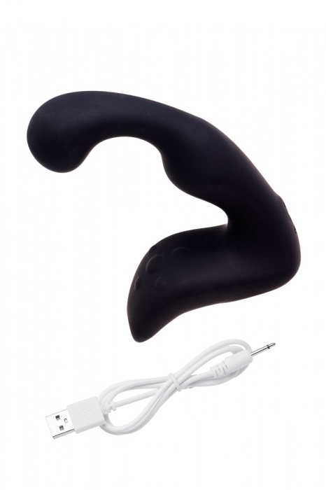 Чёрный изогнутый вибростимулятор простаты Erotist - Erotist Adult Toys - в Брянске купить с доставкой