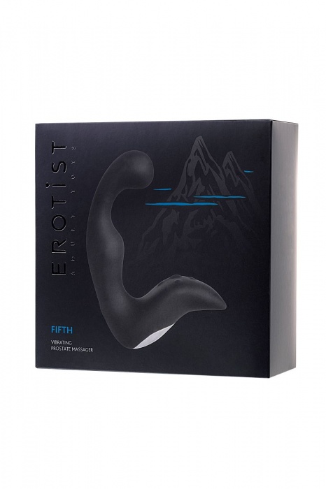 Чёрный изогнутый вибростимулятор простаты Erotist - Erotist Adult Toys - в Брянске купить с доставкой