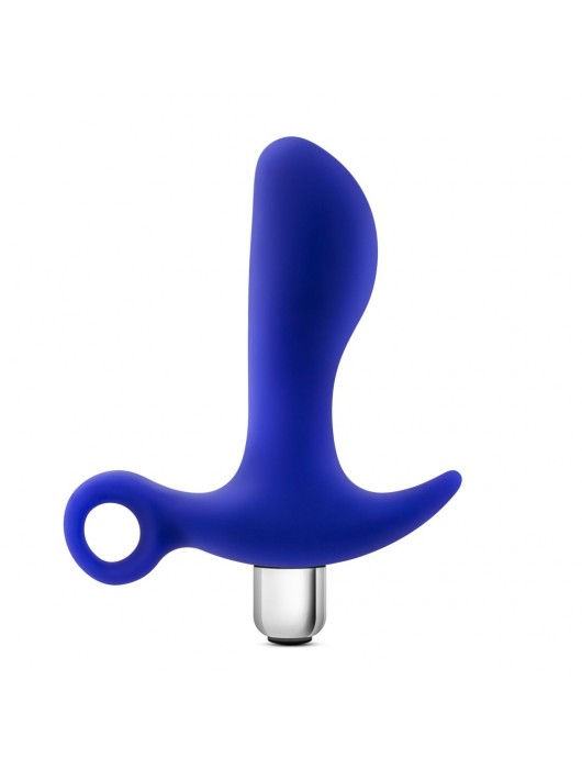 Синий стимулятор простаты с ручкой-кольцом Performance Prostimulator 02 - Blush Novelties - в Брянске купить с доставкой