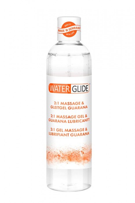 Гель-смазка 2-в-1 MASSAGE   LUBRICANT GUARANA - 300 мл. - Waterglide - купить с доставкой в Брянске