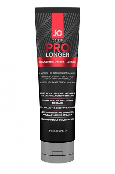 Гель-пролонгатор умеренного действия для мужчин JO Prolonger Gel – 60 мл. - System JO - купить с доставкой в Брянске