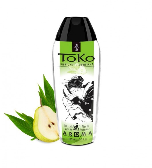 Интимный гель TOKO Pear   Exotic Green Tea с ароматом груши и зеленого чая - 165 мл. - Shunga - купить с доставкой в Брянске