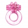 Розовое эрекционное виброкольцо с кошкой на вибропуле - Baile - в Брянске купить с доставкой