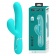 Мятный вибратор-кролик с пульсацией Perdita - 22,8 см. - Baile купить в Брянске с доставкой в Orgasmix.ru Мятный вибратор-кролик с пульсацией Perdita - 22,8 см. - Baile